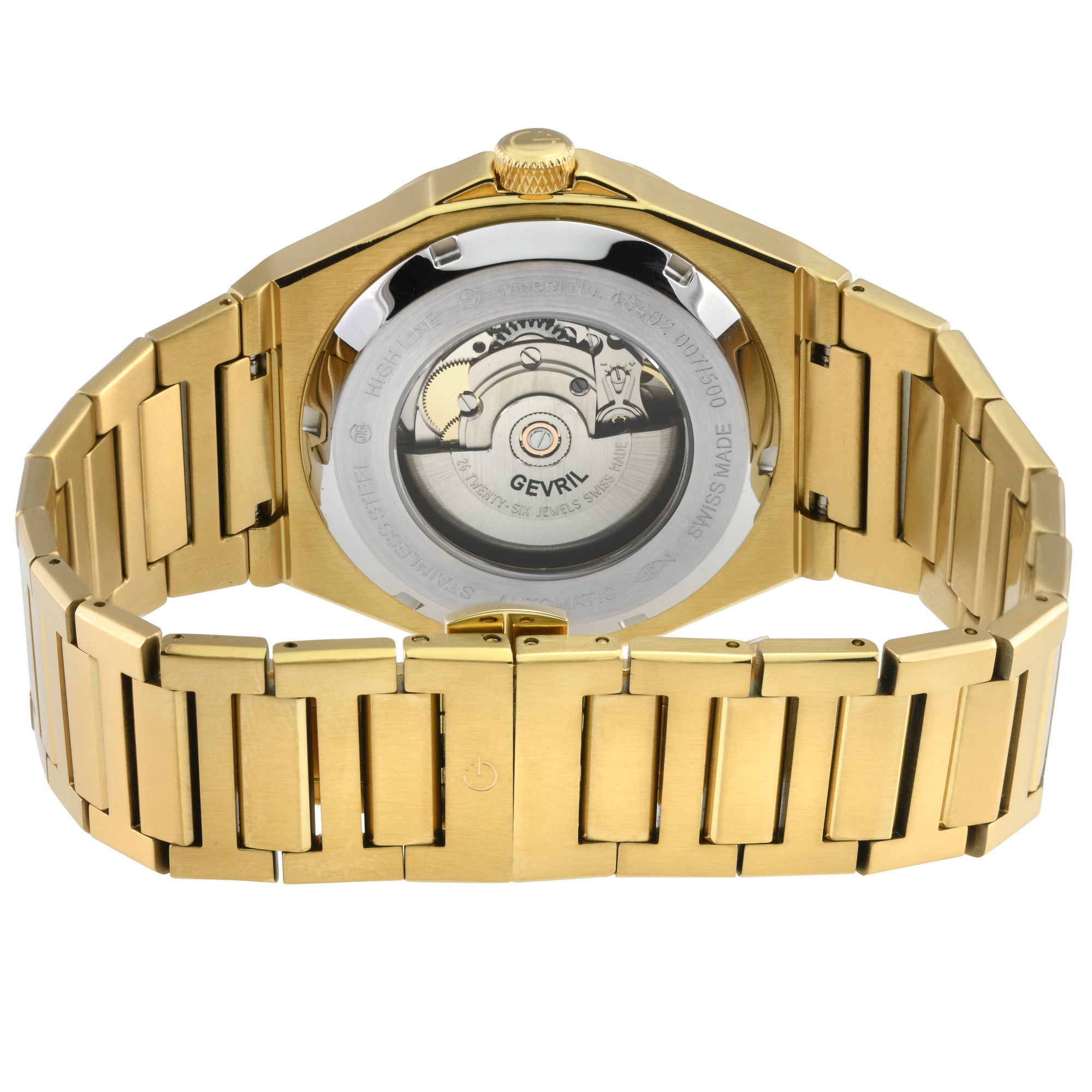 High Line Swiss Made SW200 Blue IP Gold | Blue Dial