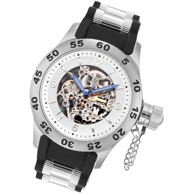 Naval Diver Series black steel/silver |  Dial