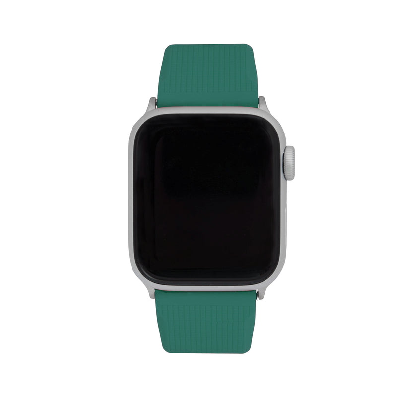 Silicone Adjustable Deployment Band  for Apple Watch Series 8/7/6/5/4/3/2/1/SE Green (38mm | 40mm | 41mm) |  Dial