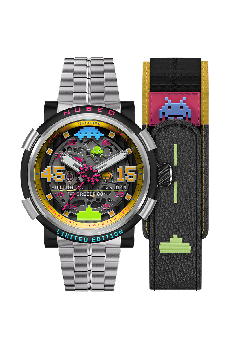 Orion Automatic Space Invaders Limited Edition Black / Stainless