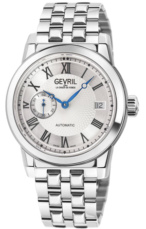 Madison Swiss Made Automatic , SS Case, White Dial. Sub dial, SS Bracelet | White Dial