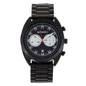Racer Chronograph Bracelet Watch w/Date Black | Black Dial