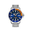 Aquadiver Blue Dial / Silver Stainless Steel Orange | Blue Dial