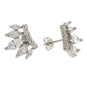 Juliet Stud Earrings 18k White Gold