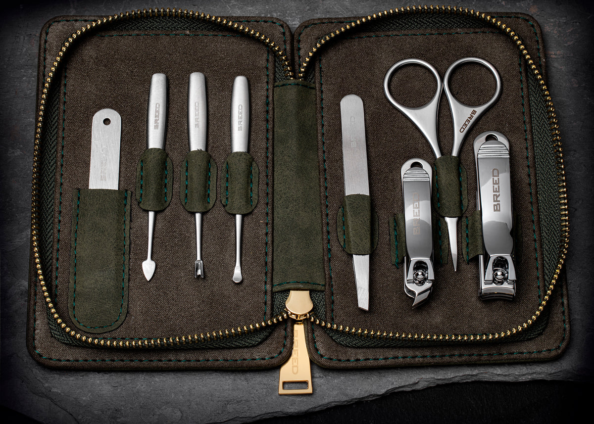 Katana 8 Piece Surgical Steel Groom Kit Camel – Watch Gang
