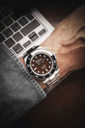 Deep Marine Explorer Swiss Automatic II Silver bezel | Brown Dial