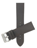 423 | 18mm Brown Italian Leather Watch Band - Classic - Semi-Padded 18mm / Brown / Silver Buckle |  Dial