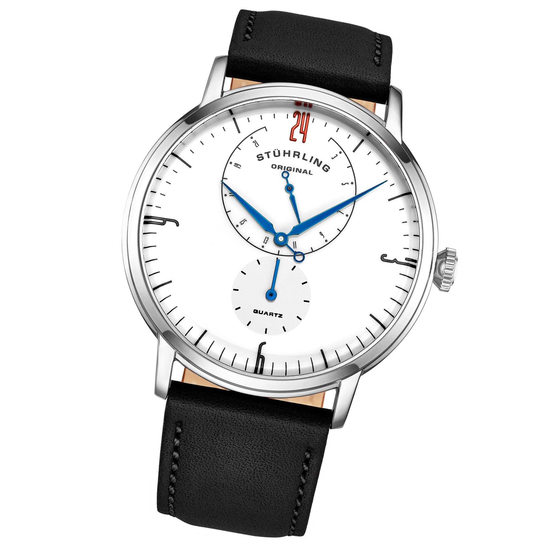 Symphony Black/Leather/White Dial/Silver Case 3969.2 | White Dial