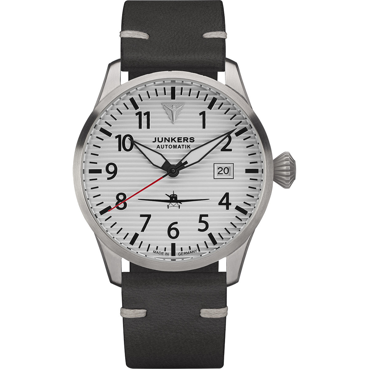 Flieger Leather / Silver Silver Dial