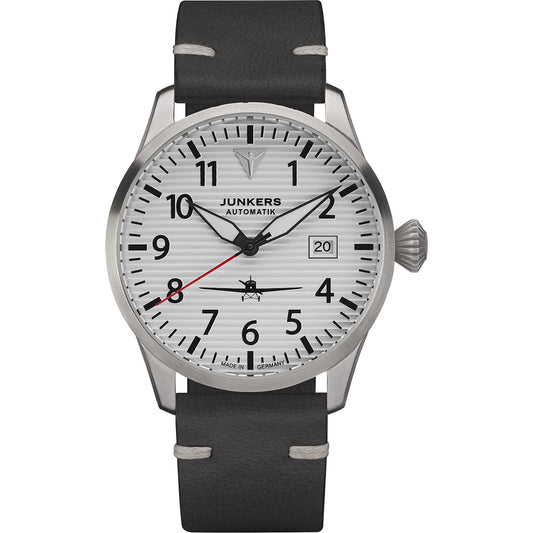 Flieger Leather / Silver Silver Dial
