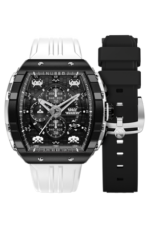 Magellan Chronograph Space Invaders Limited Edition Black / Rubber | Black Dial
