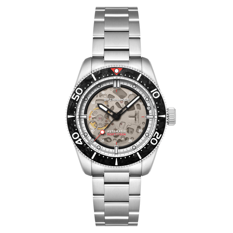 Croft 42 Skeleton Automatic Black / Stainless Steel | Black Dial