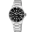 Wall Street Gevril Swiss Made SW200 Steel Rotating Bezel , 316L case, Black Dial | Black Dial