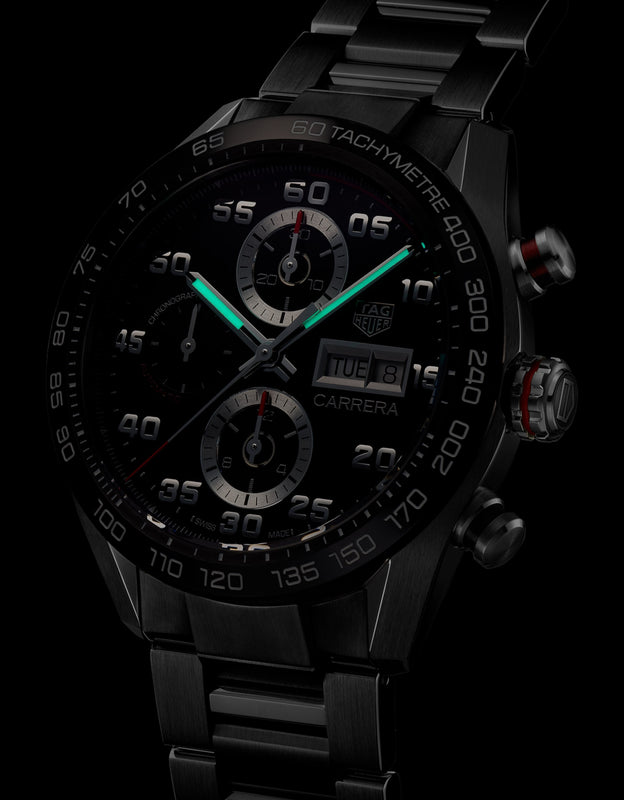 Carrera 44mm Black | Black Dial