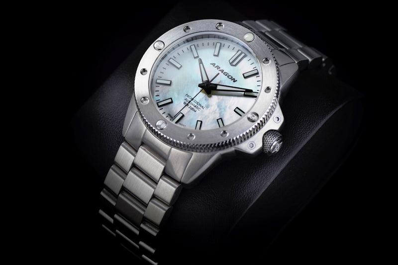 Matador 42 Automatic White Mother of Peal Dial | Mother of Peal Dial