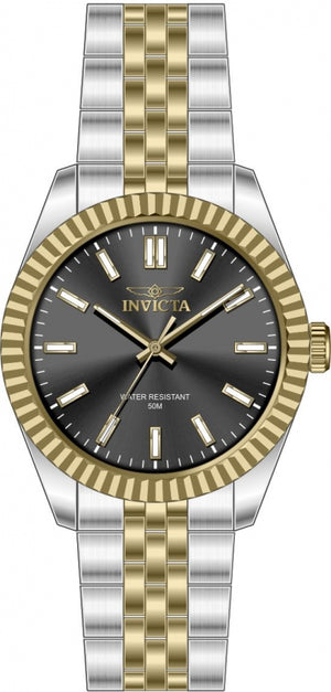 Specialty Black Dial / Two-Tone Silver-Gold Stainless Steel Bracelet Black Dial