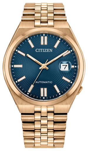 Tsuyosa 60 Blue / Rose Gold-Tone Blue Dial