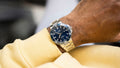 Aquis Date 41.5mm Blue Dial