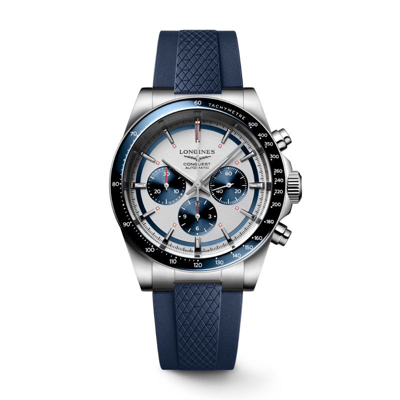 Conquest Chronograph Two-Tone / Rubber |  Dial