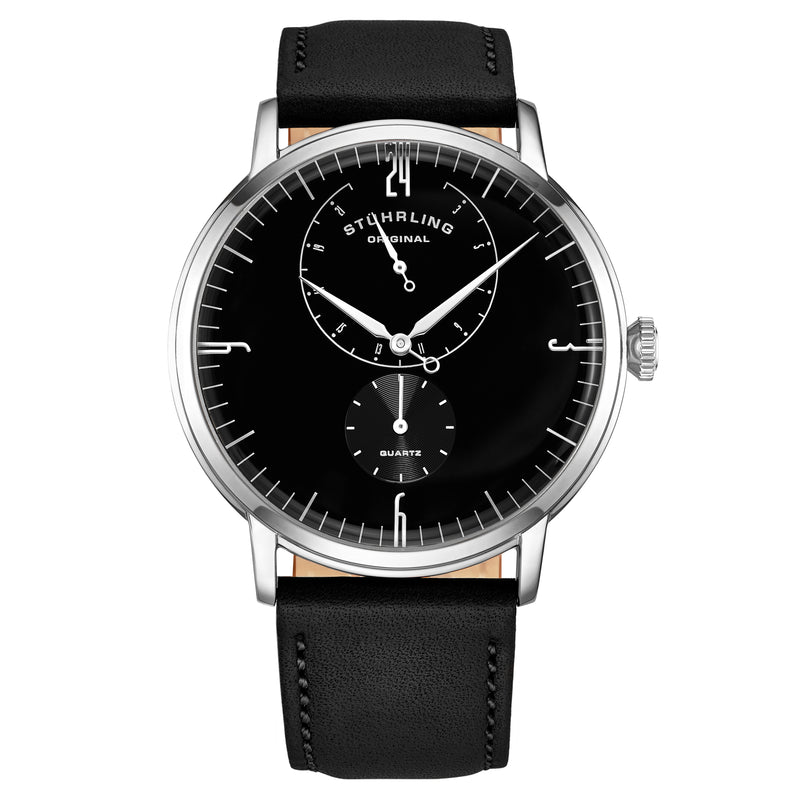 Symphony Black/Leather/Black Dial/Silver Case 3969.3 | Black Dial