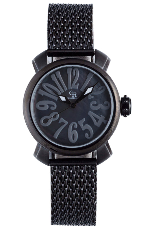 Rimini Black MOP, Black Stainless Steel | MOP Dial