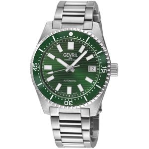 Atlantic Avenue Deep Green Horizontally Striated Dial 316L Stainless Steel Bracelet Deep Green Ceramic Bezel 40mm Deep Green Dial