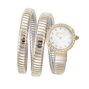 Signature Snake 23 mm / White / Gold White Dial