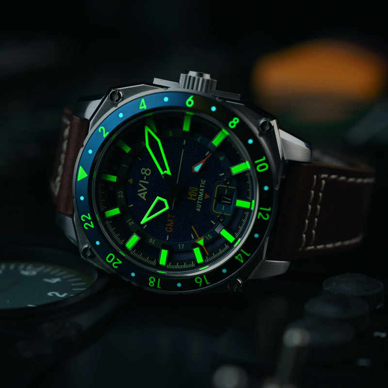 Atlas Blue / Brown | Blue Dial