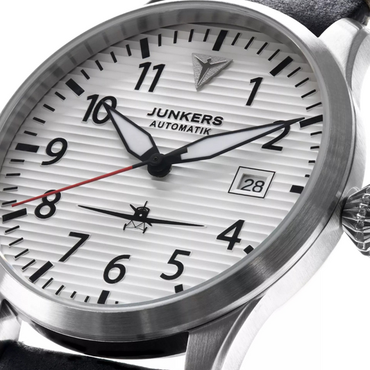 Flieger Leather / Silver Silver Dial