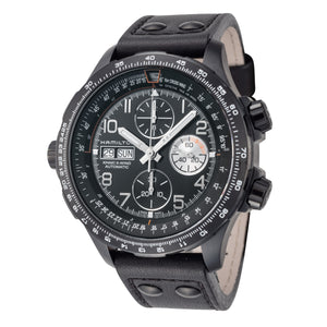 Khaki Aviation 45mm / Black / Black Black Dial