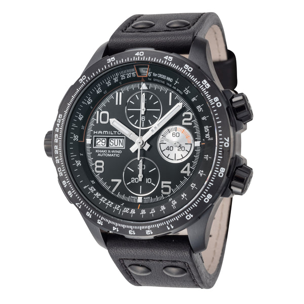 Khaki Aviation 45mm / Black / Black | Black Dial