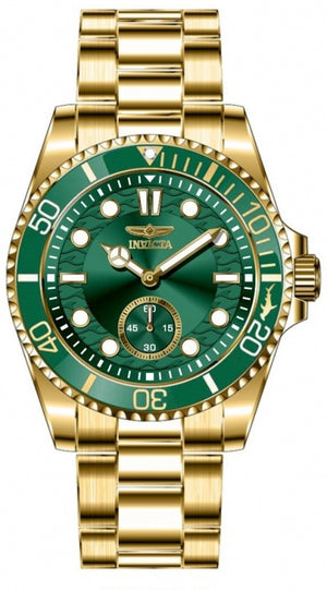 Pro Diver Men Green Dial / Gold-Tone Stainless Steel Bracelet Green Dial