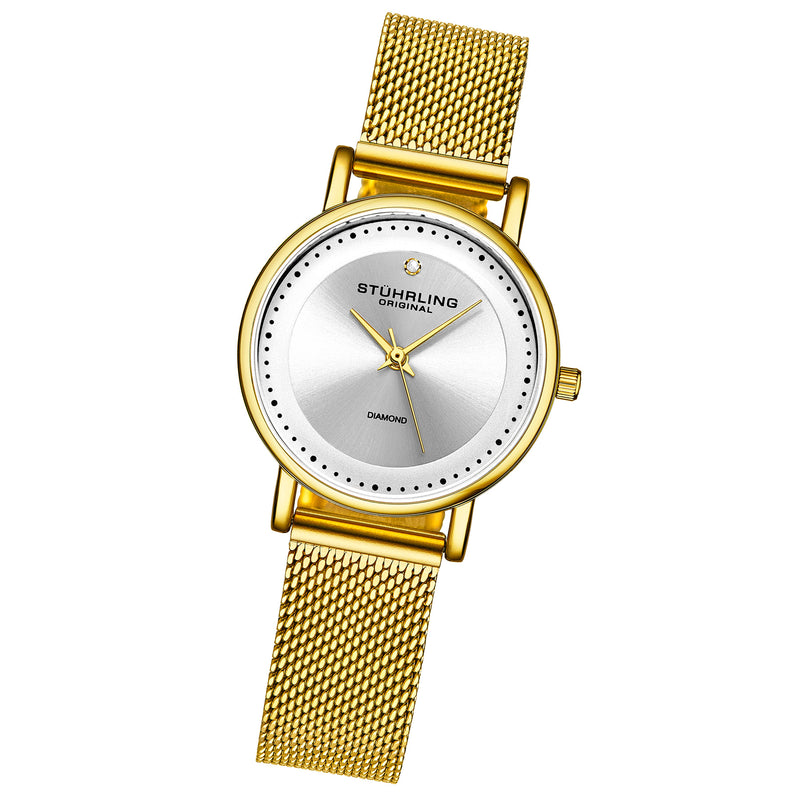 Symphony Gold Stainless Steel | Silver Dial
