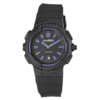 Tremor Black Case Rubber Strap Date Watch 50M. | Black Dial
