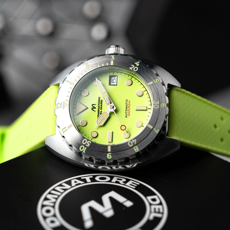 Amalfi Automatic Green / Green Silicone | Green Dial