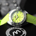 Amalfi Automatic Green / Green Silicone Green Dial