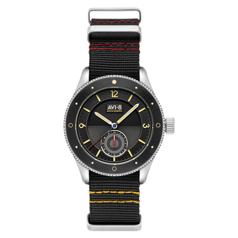 Airmaster Sector Meca-Quartz Black & Grey / Nylon | Black Dial
