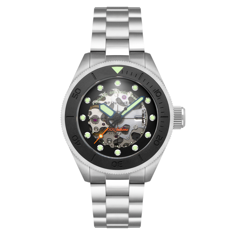 Piccard Skeleton Automatic Black/Stainless Steel | Black Dial