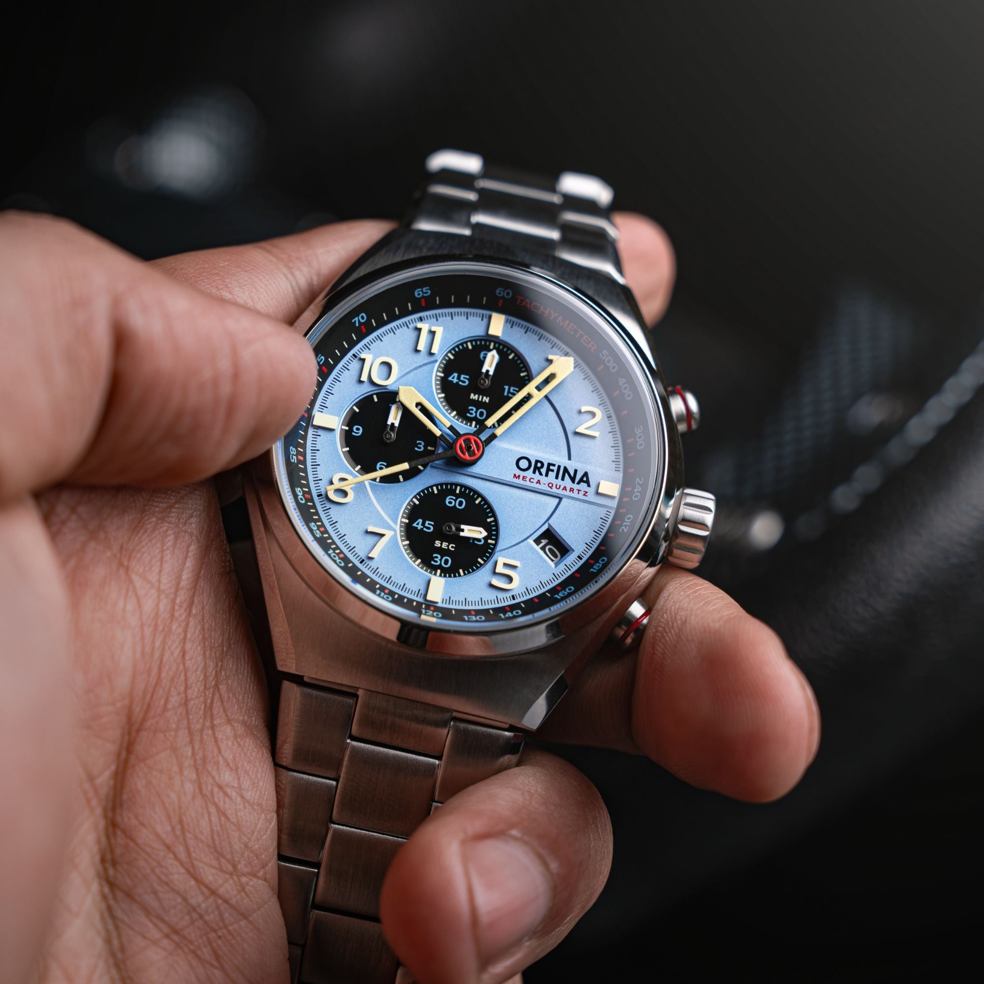ORFINA ZERO-TWO CHRONOGRAPH Blue | Blue Dial – Watch Gang