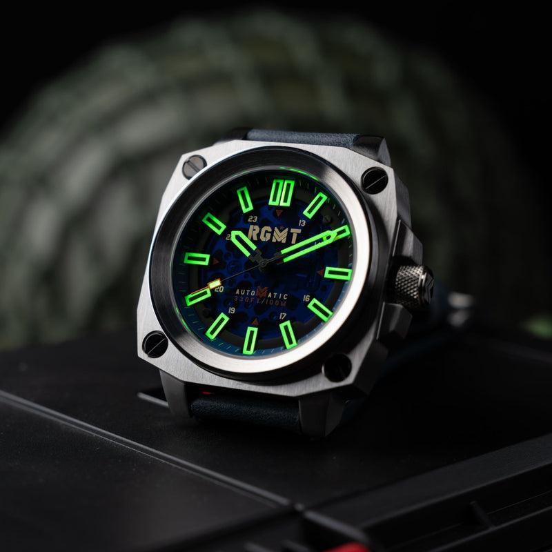 Altimeter Skeleton Automatic Blue / Stainless Steel | Blue Dial