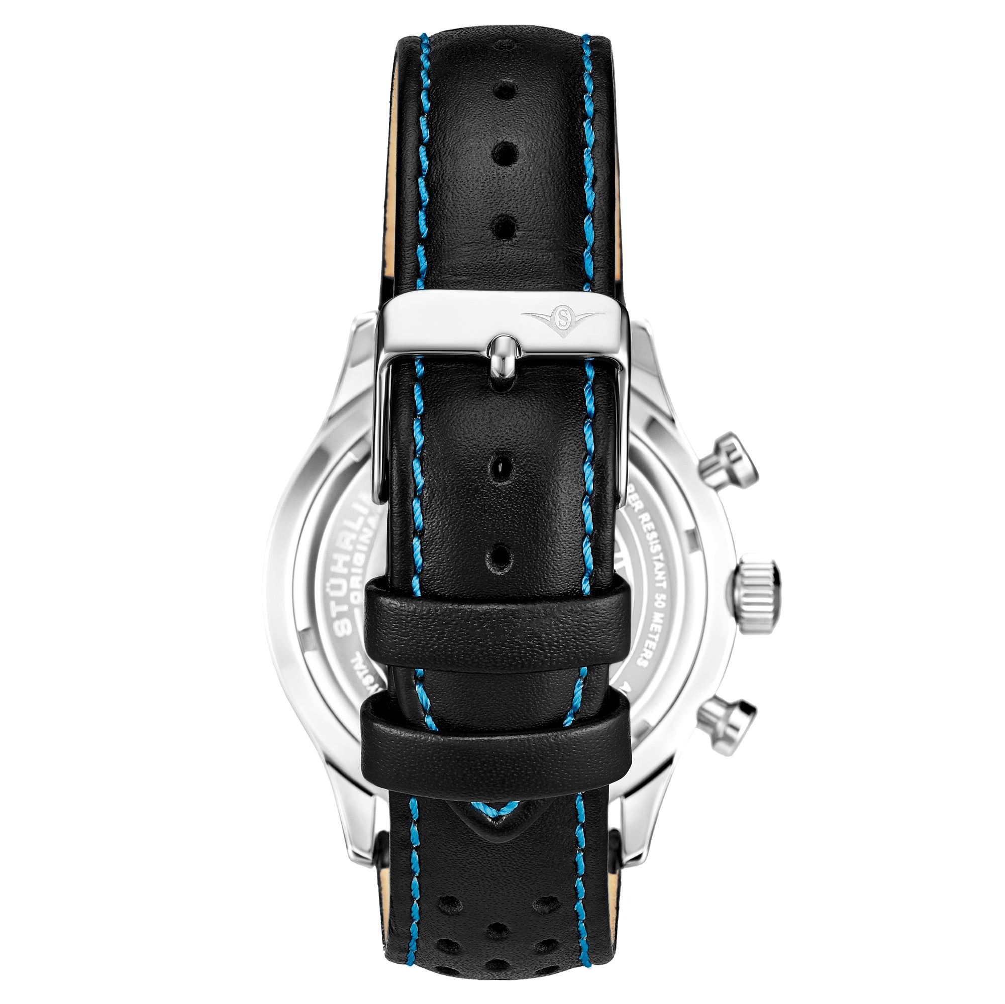 Monaco Black/Leather/Silver Dial/Silver Case | Silver Dial