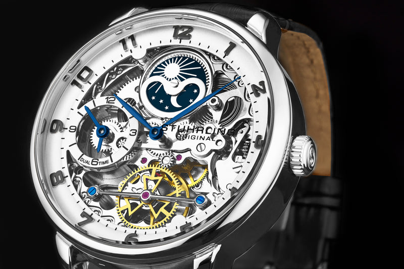 Legacy 3925 Black/Leather | Silver Dial