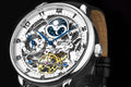 Legacy 3925 Black/Leather | Silver Dial