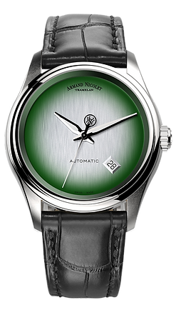 M02-5 Green/leather | Green Dial