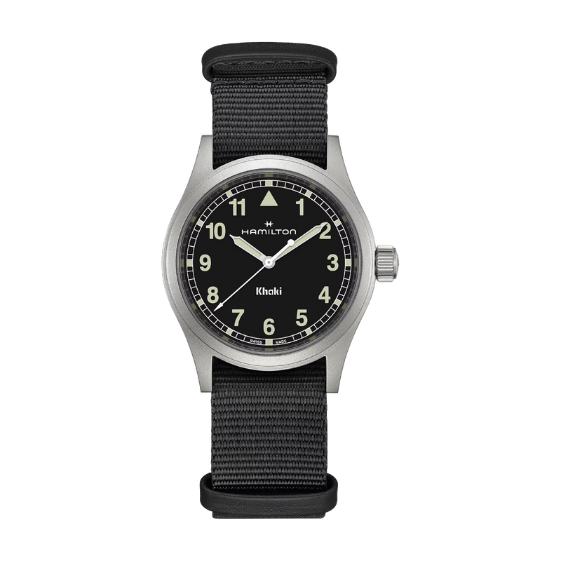 Khaki Field Black / Textile | Black Dial