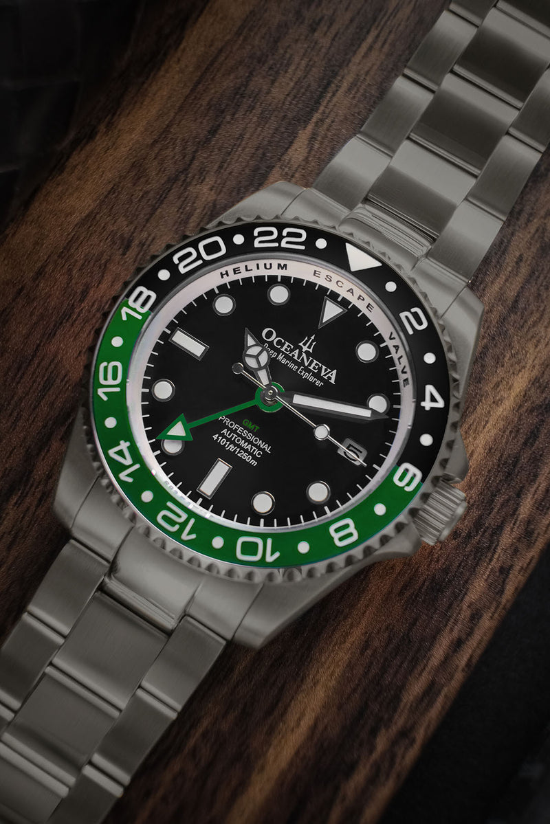 Seiko NH34 Titanium Automatic GMT 1250M Deep Marine Explorer II