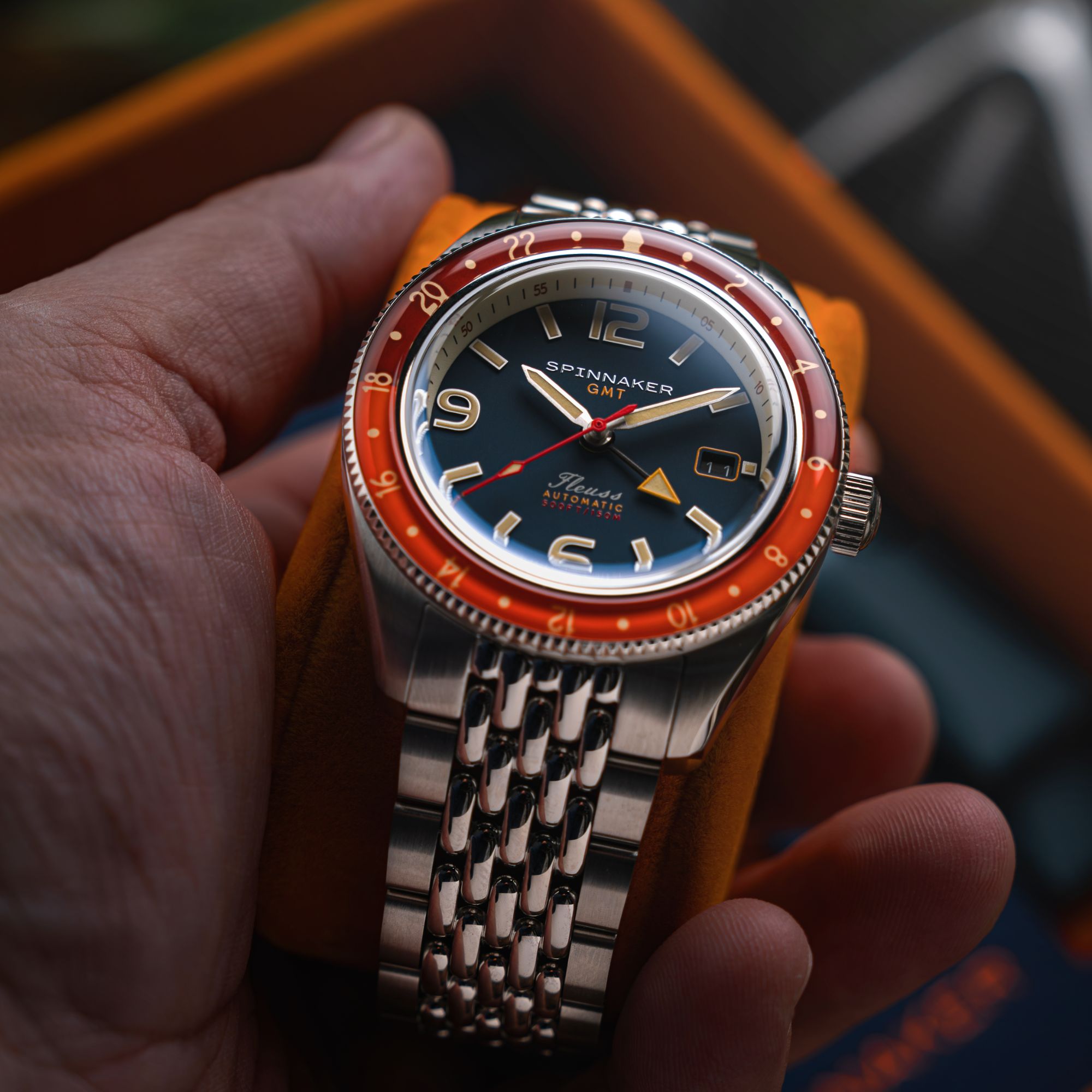 Spinnaker Fleuss GMT Automatic Blue / Stainless Steel | Blue Dial