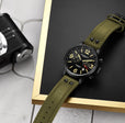 Aviator Green / Leather | Black Dial