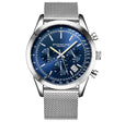 Rialto Quartz Chronograph With Tachymeter 44mm Watch Blue/Silver | Blue Dial