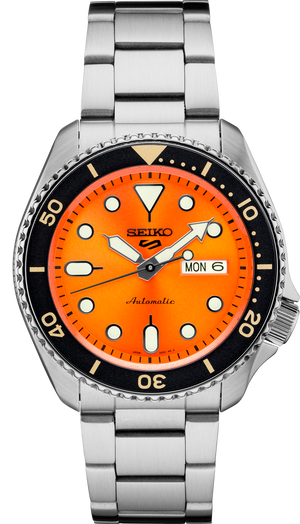 5 Sports SKX Series Orange Dial / Stainless Steel Bracelet Orange Dial